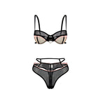 Sexy Lingerie Net Sexy Suit Backless Two Piece Bunny