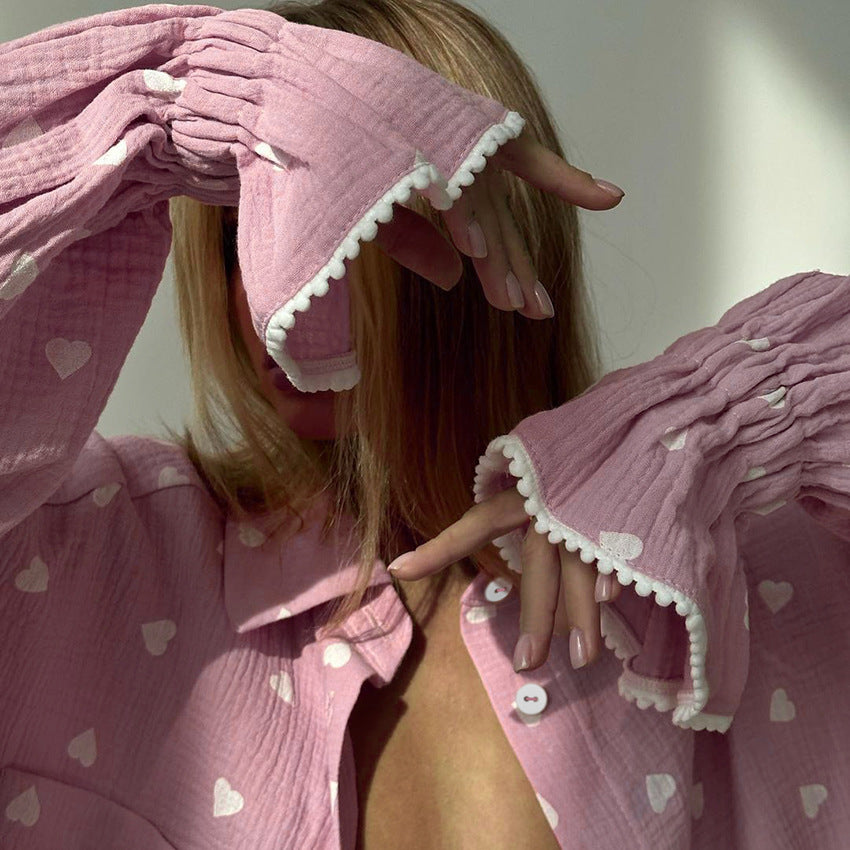 Comfort Ruffled Pajamas Lingerie
