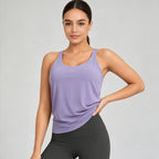 Cutout-Back Yoga Vest