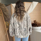 Women's Denim Camouflage Jacket