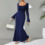 Women's Elegant Autumn Winter Maxi Dress