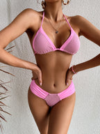 Stitching Split Bikini Swimwear