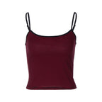Women Clothing Summer Striped Slim Fit Backless Inner Suspender Vest
