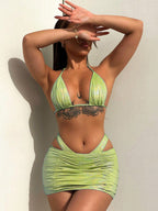 Flash Fabric Bikini Swimwear