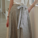 Small A line Draping Skirt High Grade Summer Office Women Skirt