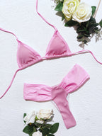 Stitching Split Bikini Swimwear