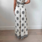 Women's Print Sling Wide Leg Top