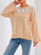 Beige Coat 5 Hand Hook Flower