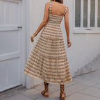 Women's Summer Smocking Swing Sling Dress