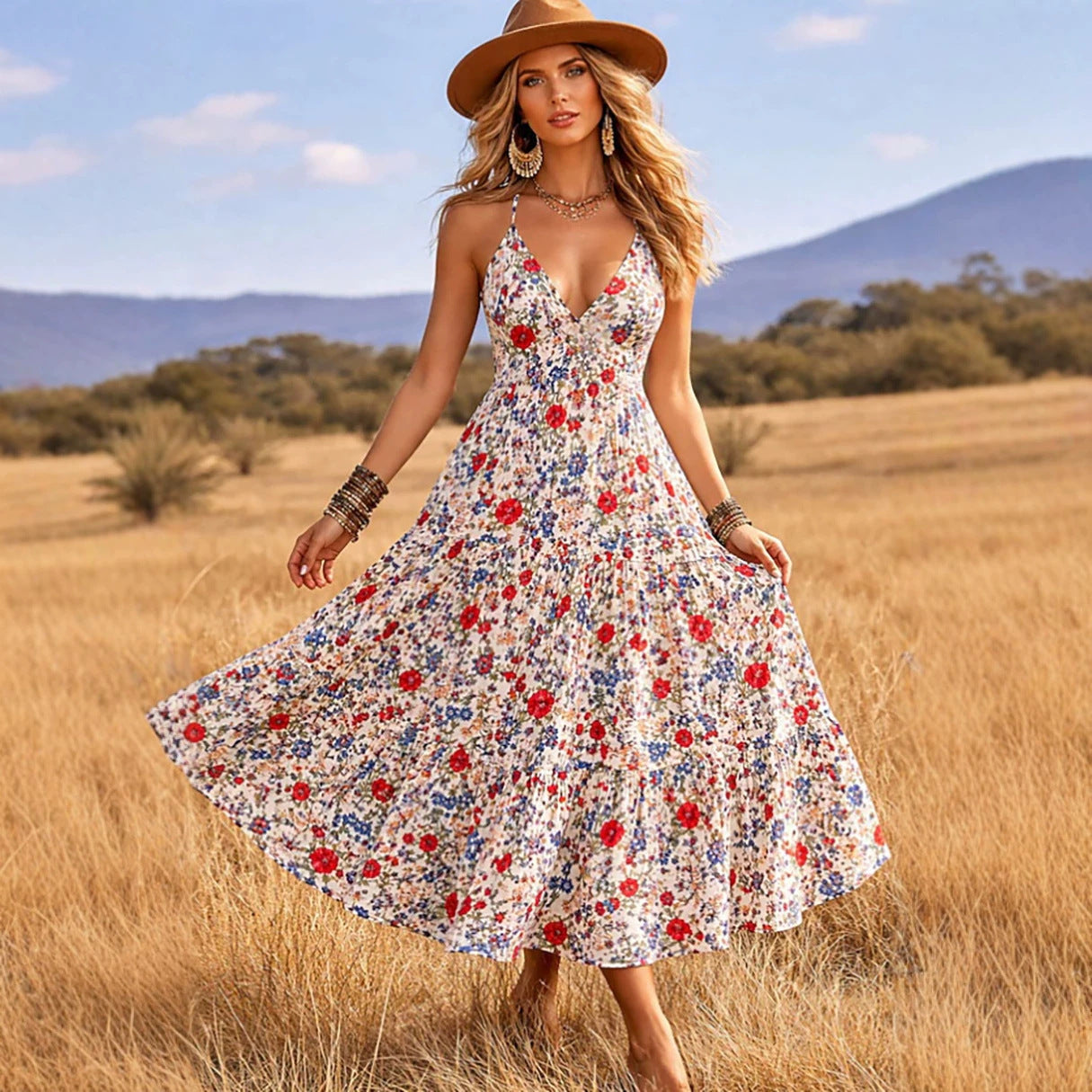 Women's Cami Floral Dress