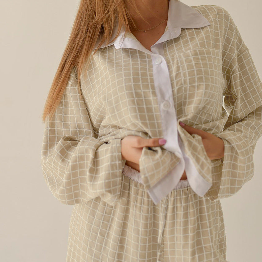 Autumn Plaid Pajamas Lingerie
