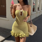 Women Clothing Summer Sexy Hollow Out CO out Decorative