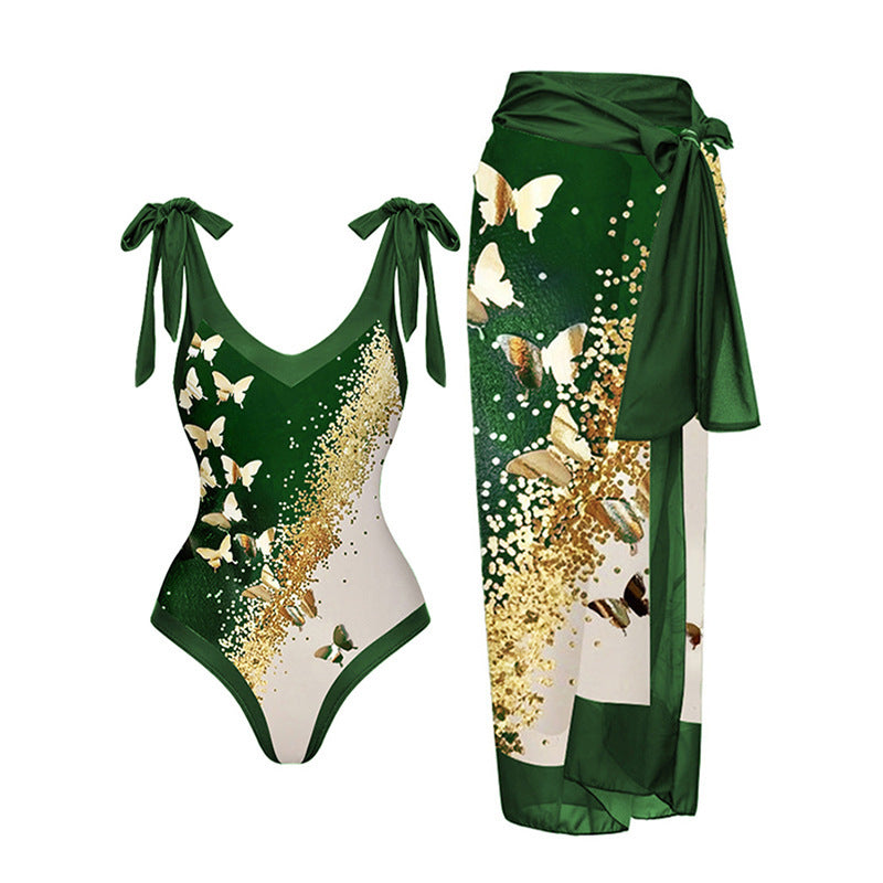Siamese Conservative One-piece Swimwear