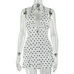 White Polka Dot