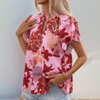 Printed Layered Sleeve Summer Shirt