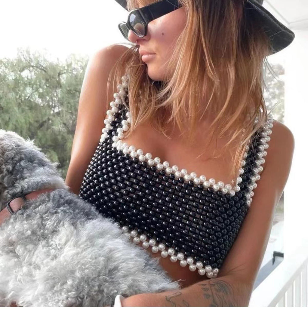 's Popular Pearl Sling Street Trends Small Tank Top