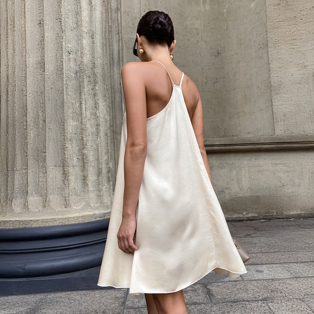 Women's Satin Spring Dress