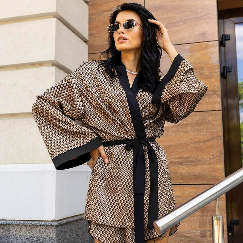 Autumn Satin Pajamas Lingerie