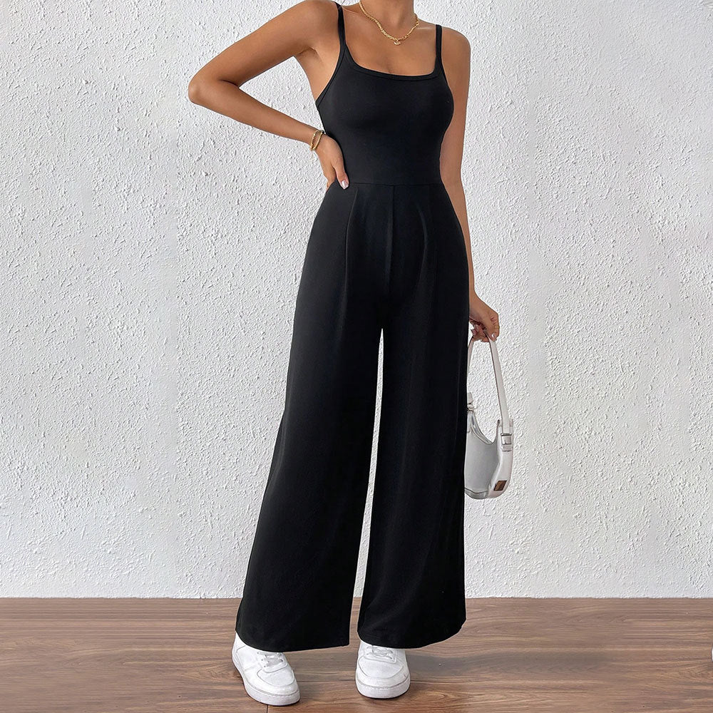 Women's Backless Spaghetti-Strap Jumpsuit
