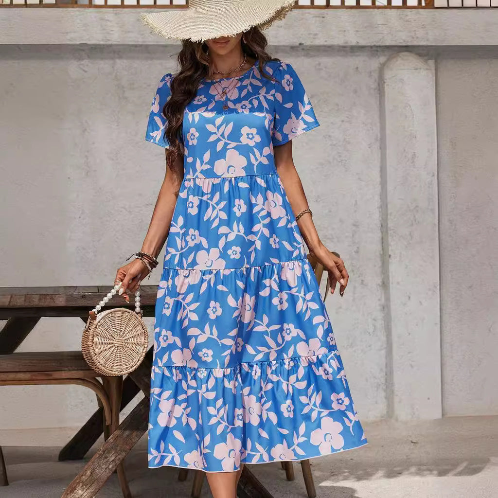 Floral Ruffle Maxi Dress