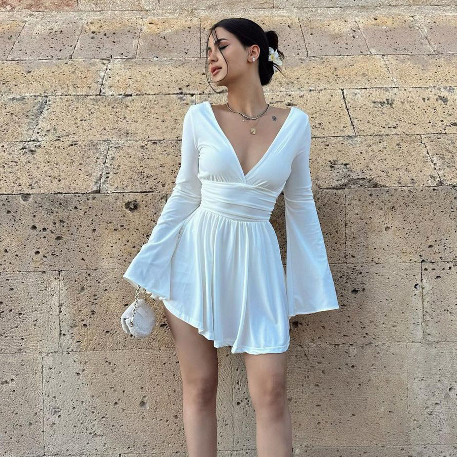 Women's V-Neck Mini Dress