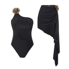 Solid Color One-piece Swimwear