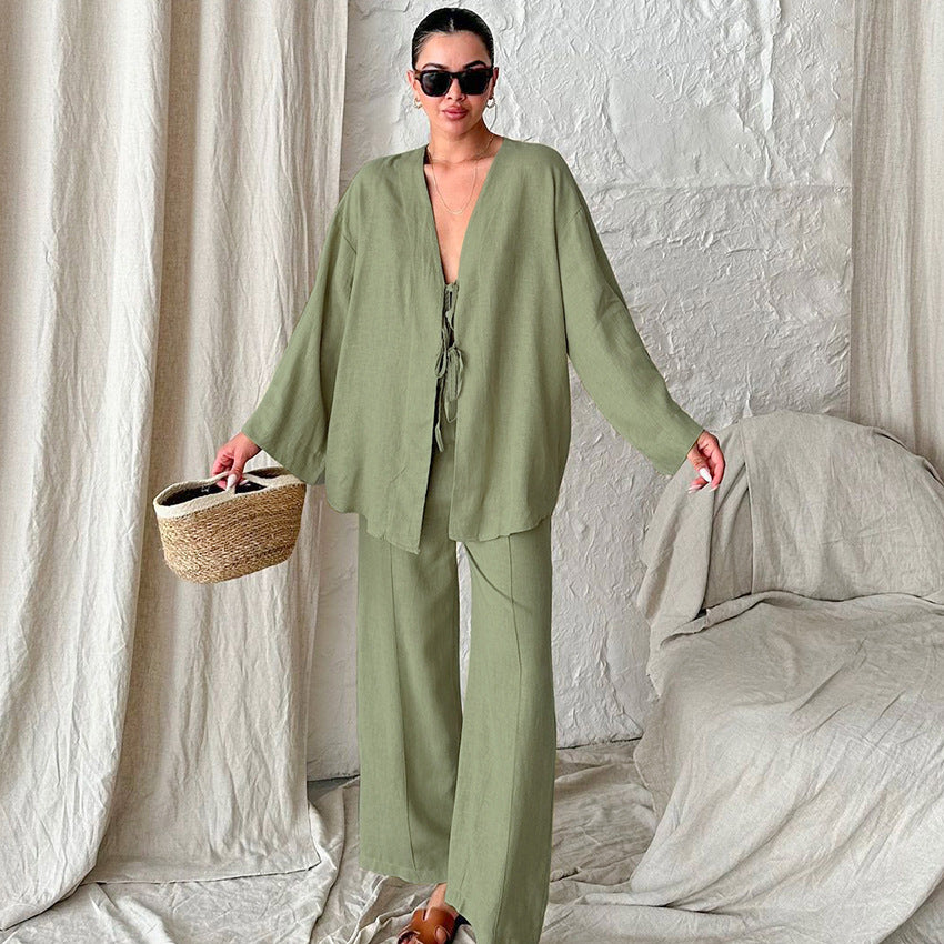 Autumn Cotton Pajamas Lingerie