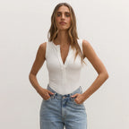 Women's Sleeveless Striped Jumpsuit