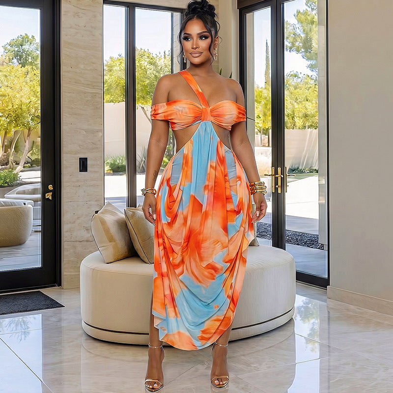 Women's Backless Maxi Dress
