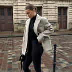Women's Double-Breasted Woolen Coat