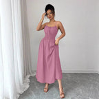 Women's Pleated Sleeveless Dress