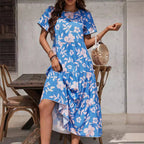 Floral Ruffle Maxi Dress