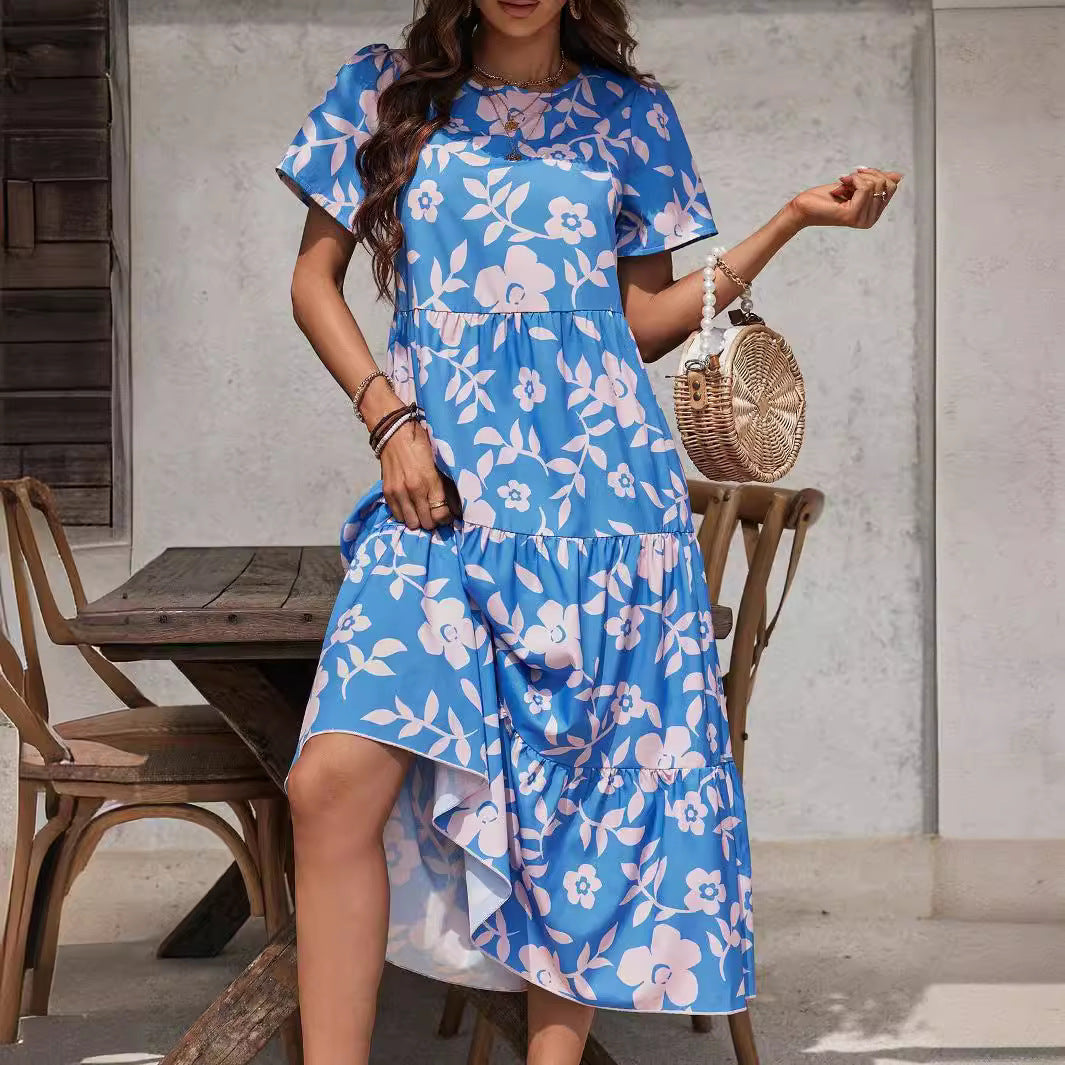 Floral Ruffle Maxi Dress