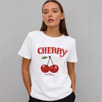 Women's Letter Graphic Printed T Shirt Women Summer Loose Round Neck Cotton Short Sleeve Top