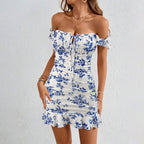 Women's Floral Ruffled Dress
