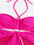 Solid Color One-piece Swimwear