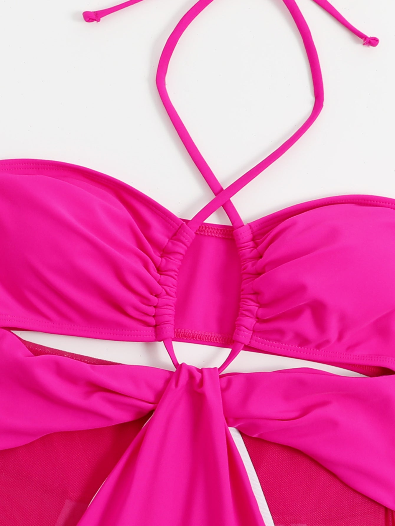 Solid Color One-piece Swimwear