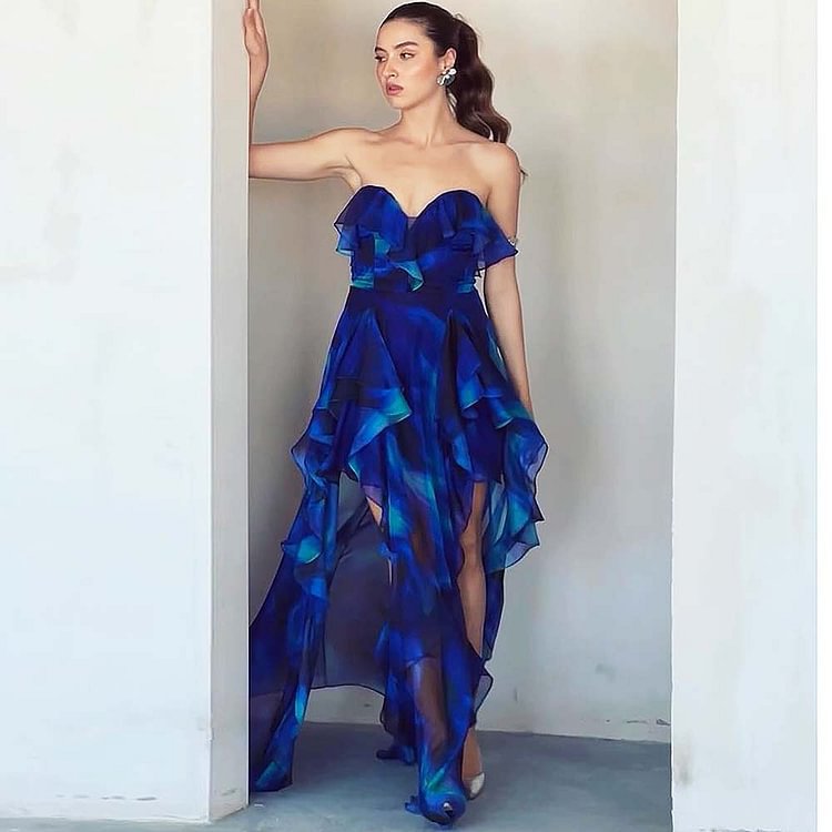 Blooming Ruffled One-piece Swimwear