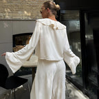 Spring Summer Lace up Loose Comfortable Long Sleeve