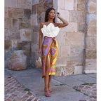 Three Dimensional Organza Floral Small Sling Tank Top