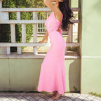 Women's Lace Backless Dress