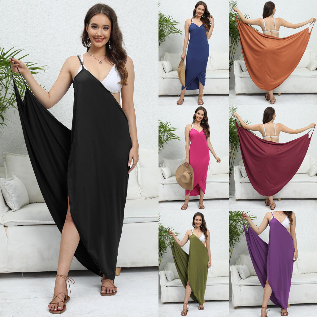 Shawl Plus One-piece Swimwear