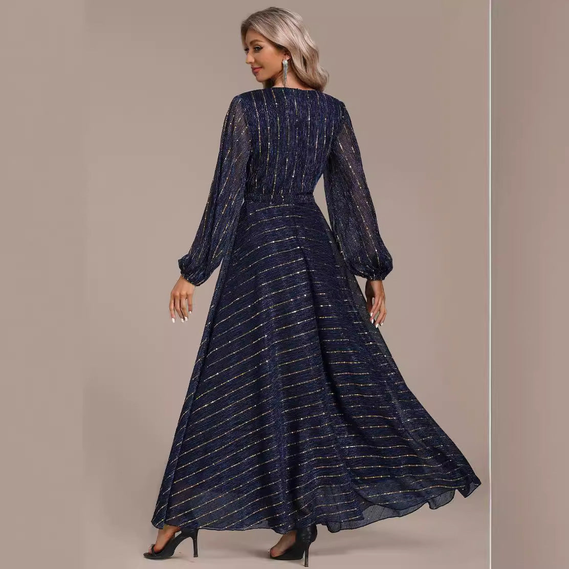 Women's Arrival Middle East Sequ Dress Socialite Dress Sequined Dress For Cocktail