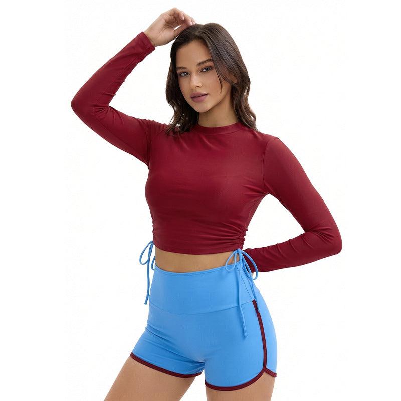 Split Long One-piece Swimwear
