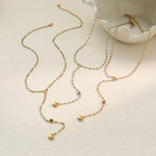 Women's Colorful Beaded Tassel Necklace