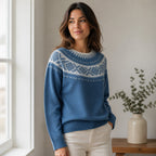 Women's Fair Isle Geometric Knit Sweater