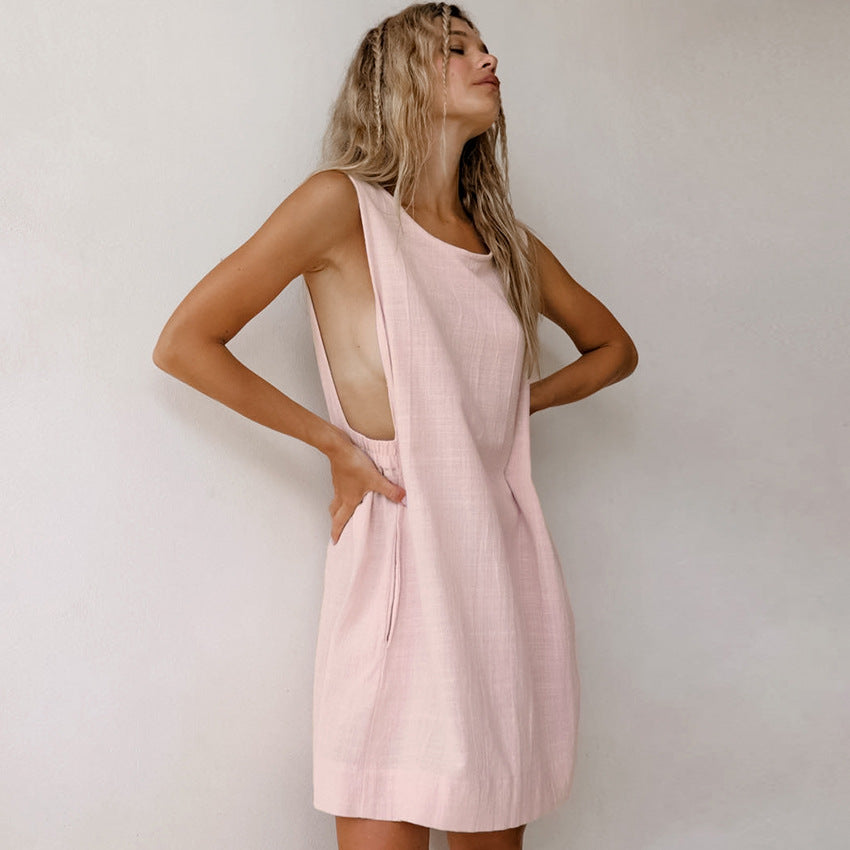 Sleeveless One-piece Swimwear