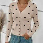 Women's Heart Knit Cardigan
