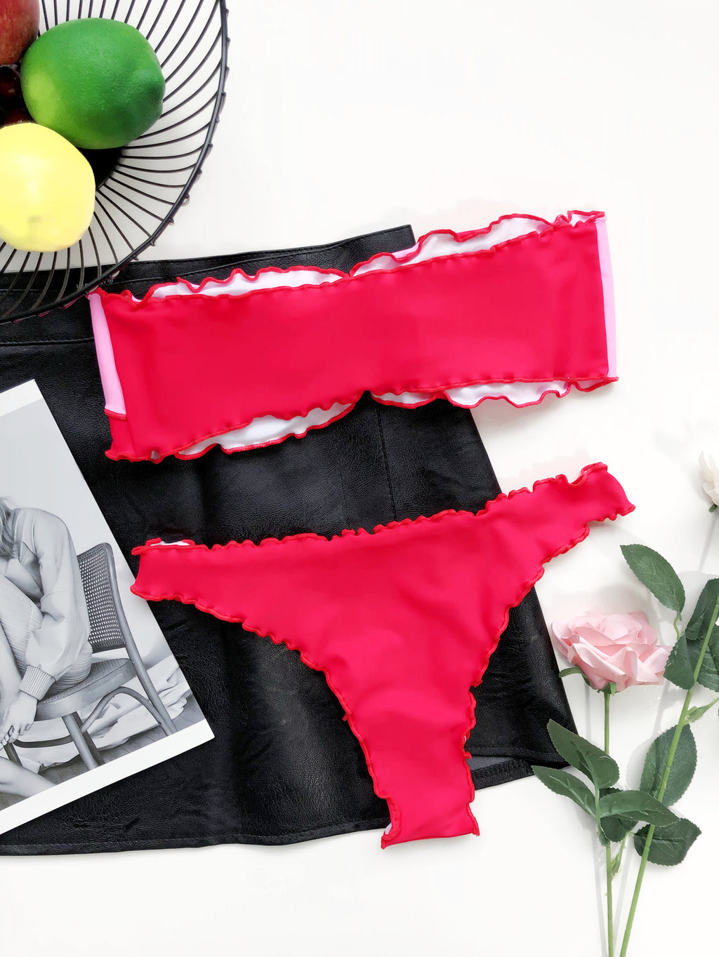 Patchwork Wrapped Bikini Swimwear
