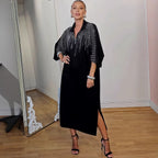 Printed Loose Wear Long Sleeve Dress
